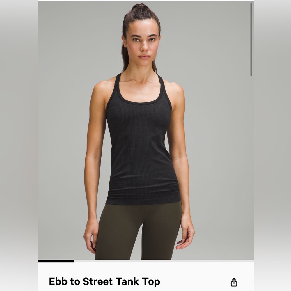 Lululemon “Ebb to Street” Tank, Size 6
